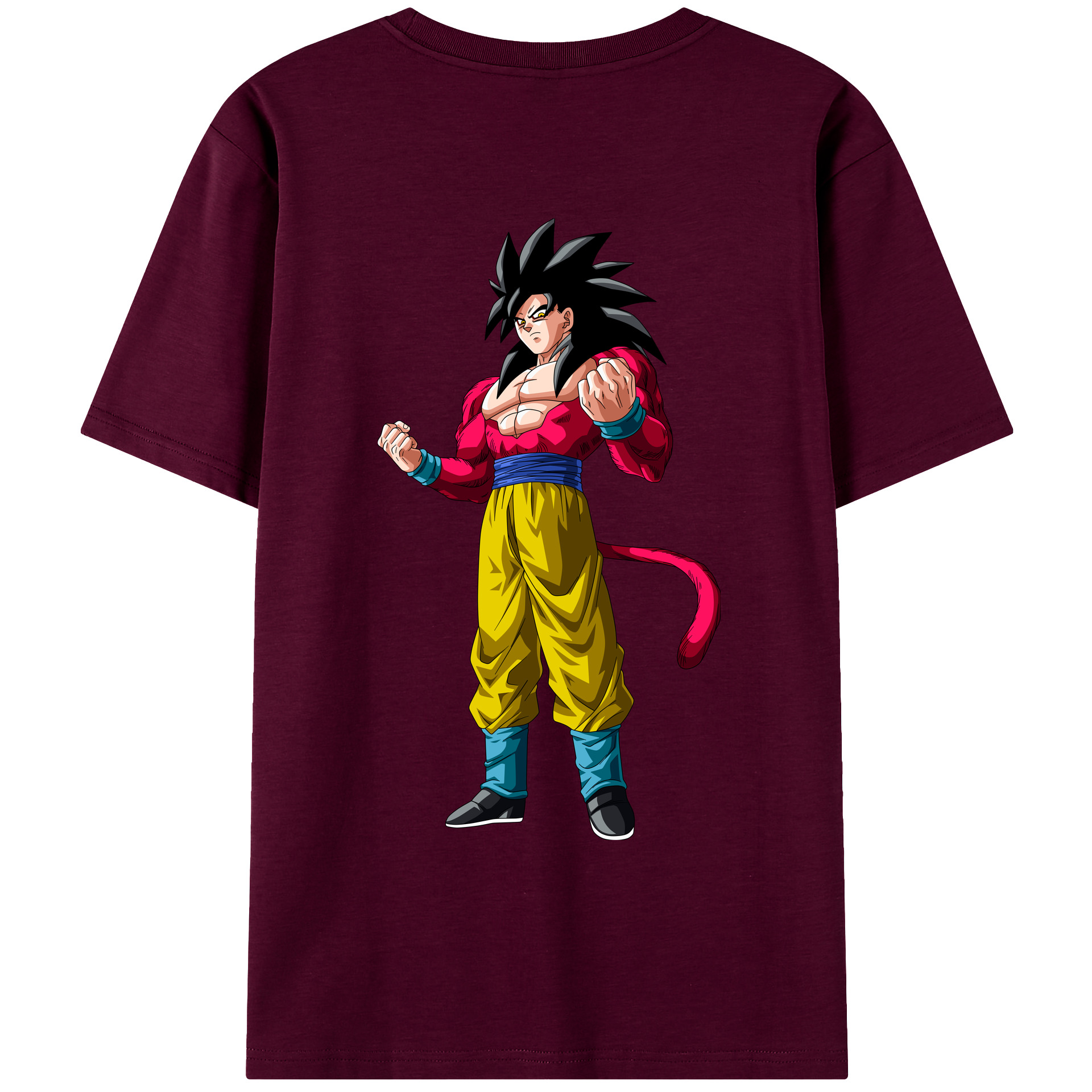 （画像用） ドラゴンボール 孫悟空（そん ごくう）Son Goku カカロット DRAGON BALL Kakarotto レディース半袖Tシャツ(バックプリント)